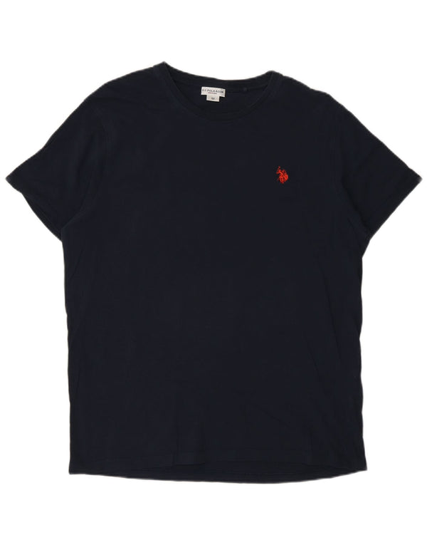 Πόλο Ασν. Ανδρικό T-Shirt Top Medium Navy Blue από βαμβάκι
