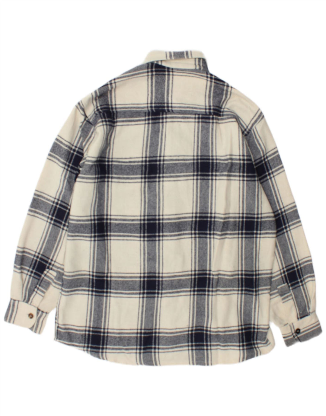 Ανδρικό φανελένιο πουκάμισο Junior.D XL Off White καρό