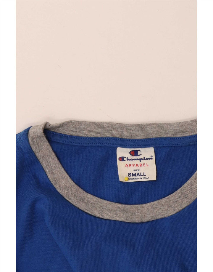 Ανδρικό γραφικό T-Shirt Champion Top Small Blue Colourblock