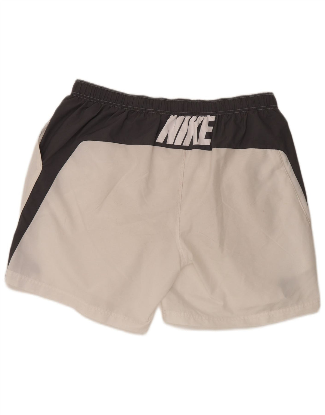 NIKE Mens Graphic Sport Shorts 2XL  White Colourblock Polyester