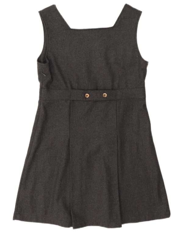 Vintage γυναικείο αμάνικο φόρεμα A-Line UK 10 Small Grey