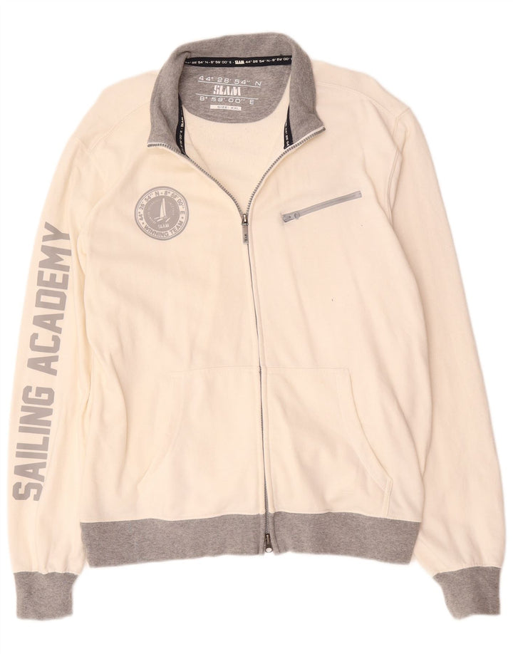Ανδρική φόρμα Slam Graphic Top Jacket 2XL White Colourblock Βαμβακερό