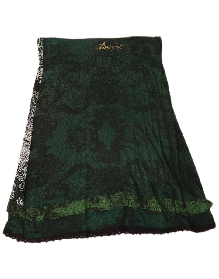 Γυναικεία φούστα Desigual A-Line Medium W30 Πράσινη Floral
