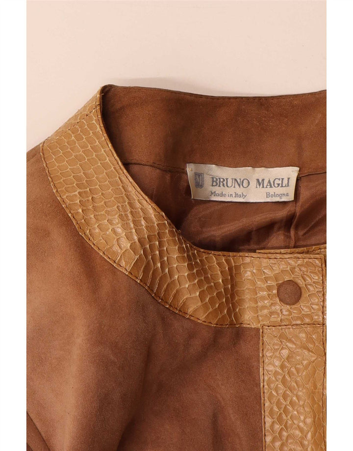 Bruno Magli Γυναικείο Suede Jacket UK 14 Large Brown