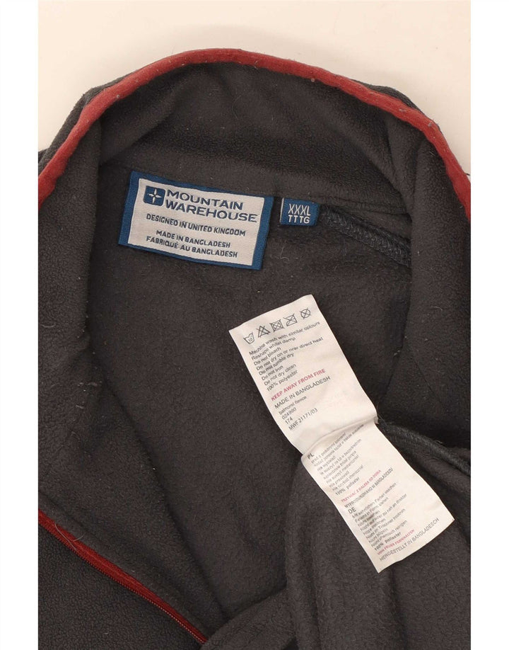 Mountain Warehouse Ανδρικό φερμουάρ Fleece Jumper 3XL Grey Polyester