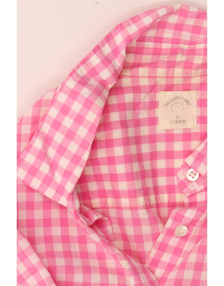 J. CREW Γυναικείο πουκάμισο UK 14 Medium Pink Gingham