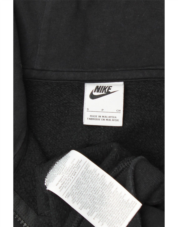 Ανδρικό πουλόβερ NIKE με φερμουάρ, μικρό μαύρο βαμβακερό