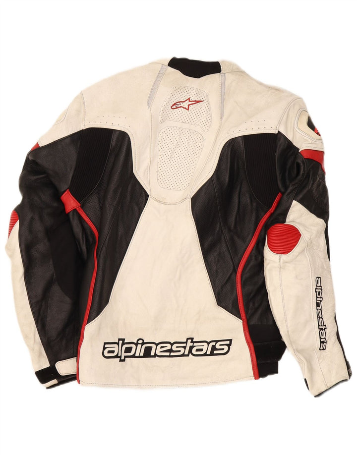 Ανδρικό μπουφάν Alpinestars Graphic Racer Size 52 Large White Colourblock