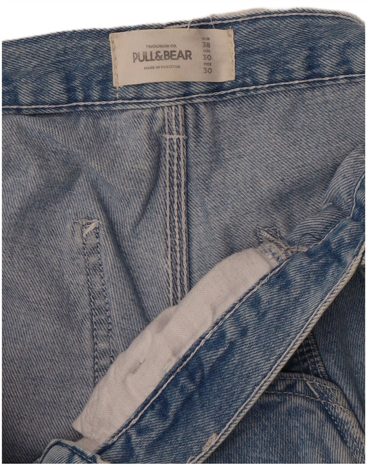 Pull & Bear Γυναικείο τζιν σορτς Cargo EU 38 Medium W30 Μπλε
