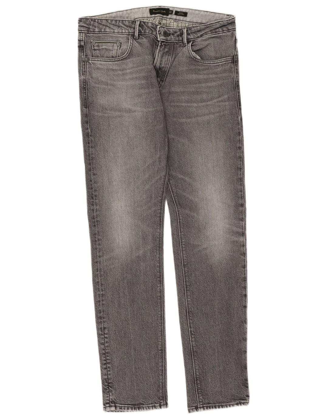 Massimo Dutti Ανδρικό Slim Jeans EU 42 Large W32 L32 Γκρι βαμβακερό