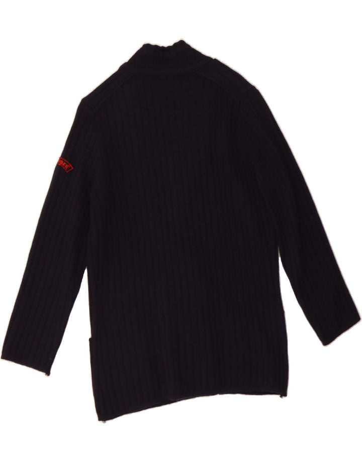 VINTAGE Mens Cardigan Sweater Small Navy Blue Vintage Vintage and Second-Hand Vintage from Messina Hembry 