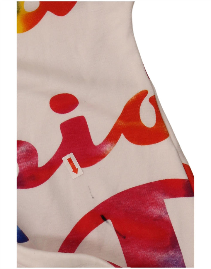 CHAMPION Γυναικεία υπερμεγέθη Crop γραφική φούτερ Jumper UK 6 XS Λευκή