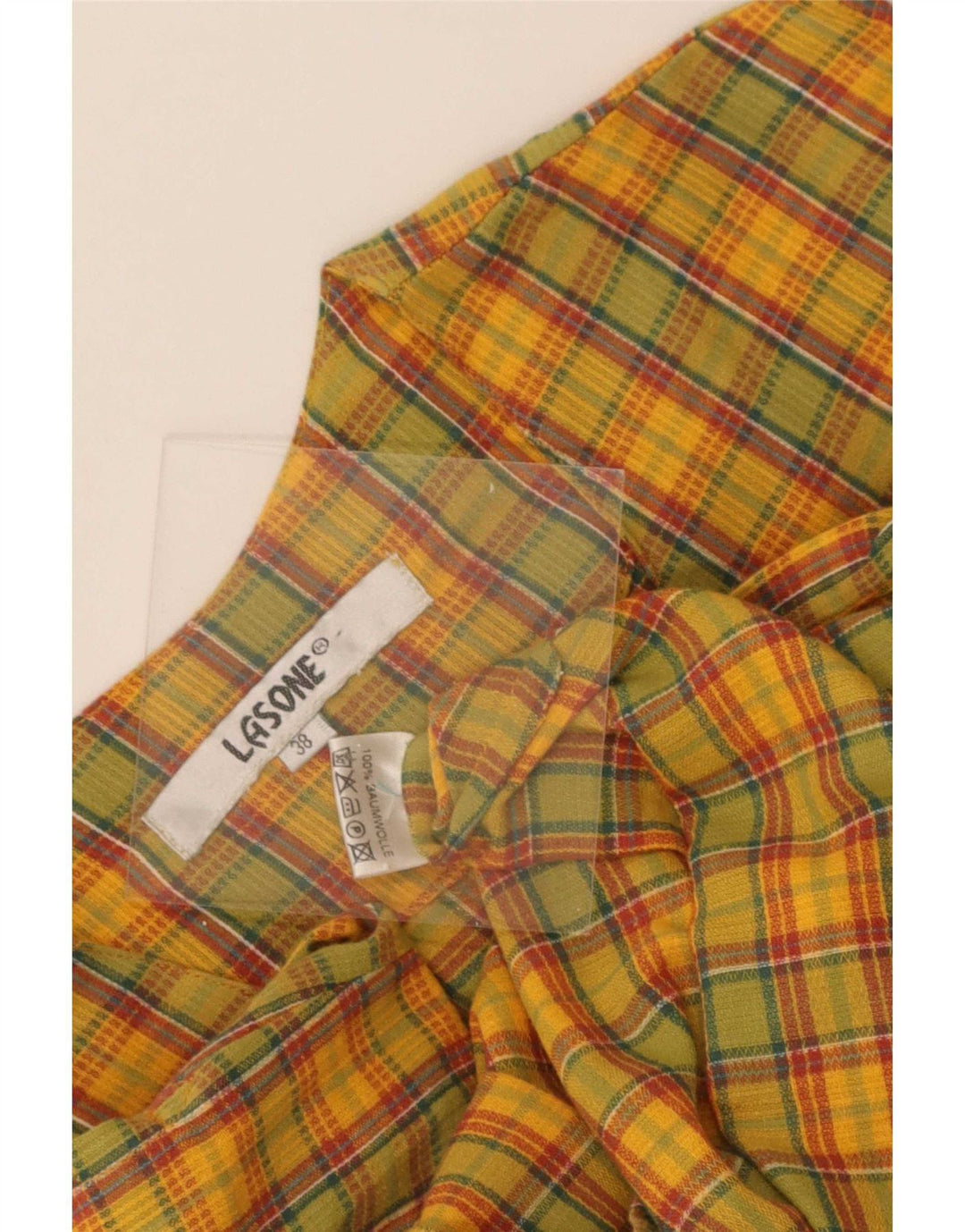 Vintage Γυναικείο Utility Gilet EU 38 Medium πολύχρωμο βαμβακερό καρό