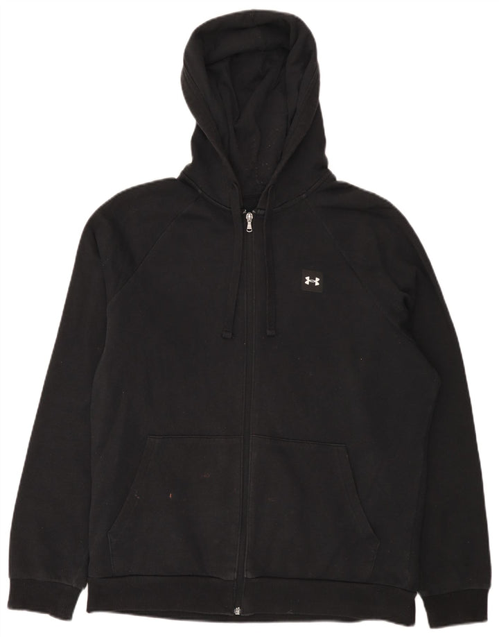 Ανδρικό πουλόβερ Under Armour Cold Gear με κουκούλα, μεσαίο μαύρο βαμβακερό