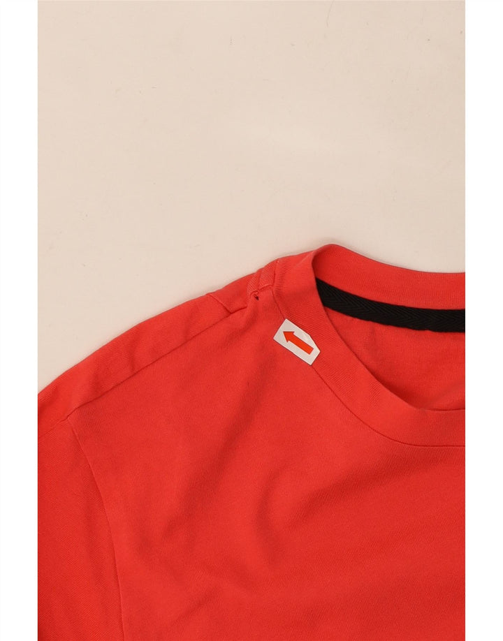 Γυναικείο γραφικό T-Shirt ADIDAS Top UK 14 Medium Red