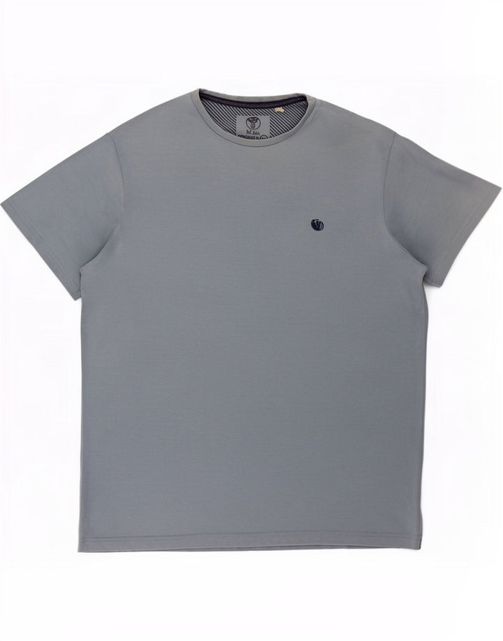 Ανδρικό T-Shirt Fat Face Top από μεσαίο μπλε βαμβακερό