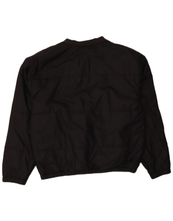 Adidas Mens Oversized Pullover Padded Jacket UK 34 XS Black Polyester