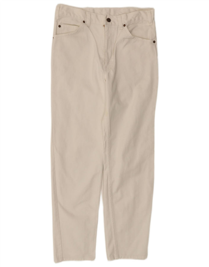 Levi's Womens 630 Tapered Jeans W33 L27 Off White