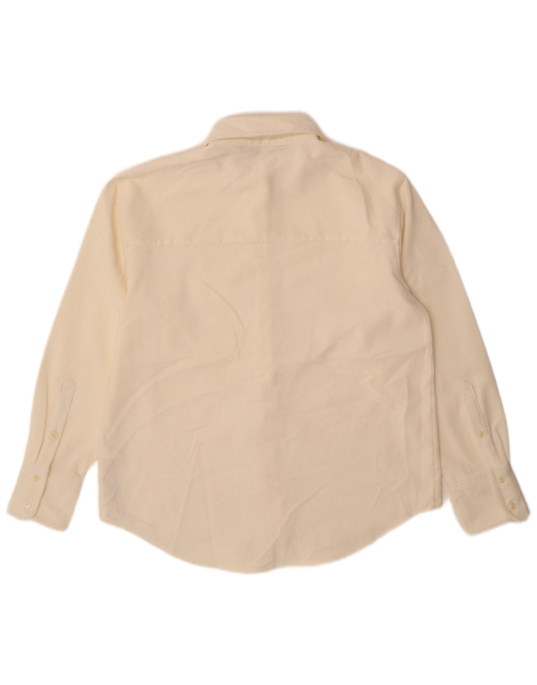 Zara Γυναικείο πουκάμισο Oversized UK 10 Small Off White Polyester