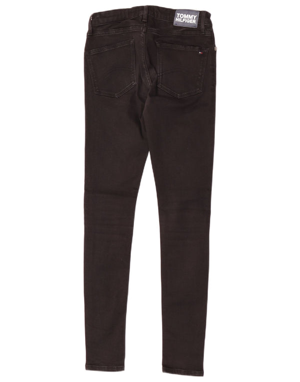 Tommy Hilfiger Boys Slim Jeans 13-14 Years W28 L30 Black Cotton