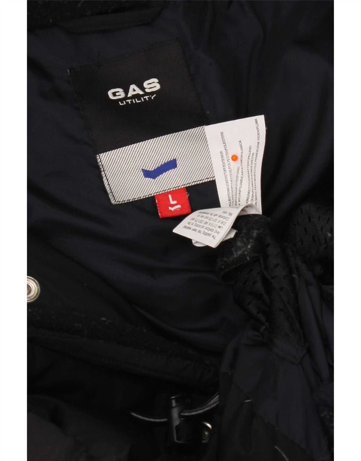 Ανδρικό Gas Utility με κουκούλα με επένδυση UK 40 Large Navy Blue Polyester
