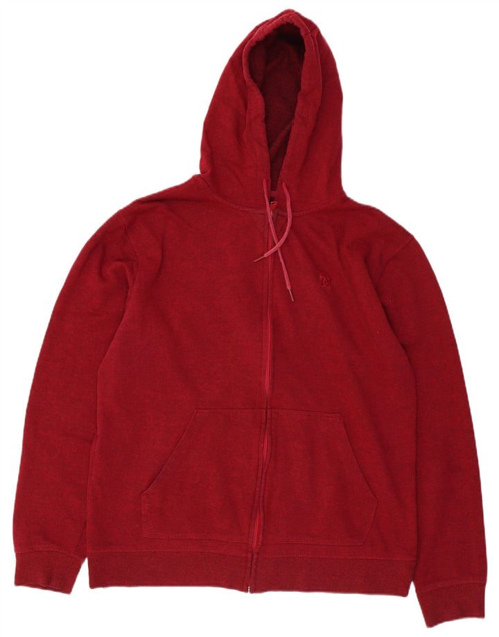 Ανδρικό πουλόβερ με κουκούλα με φερμουάρ DC XL Red Flecked