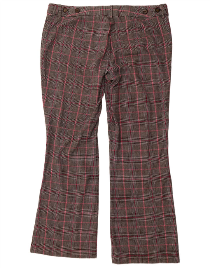 MOSSIMO Γυναικείο Bootcut Casual Παντελόνι US 18 2XL W40 L32 Grey Check
