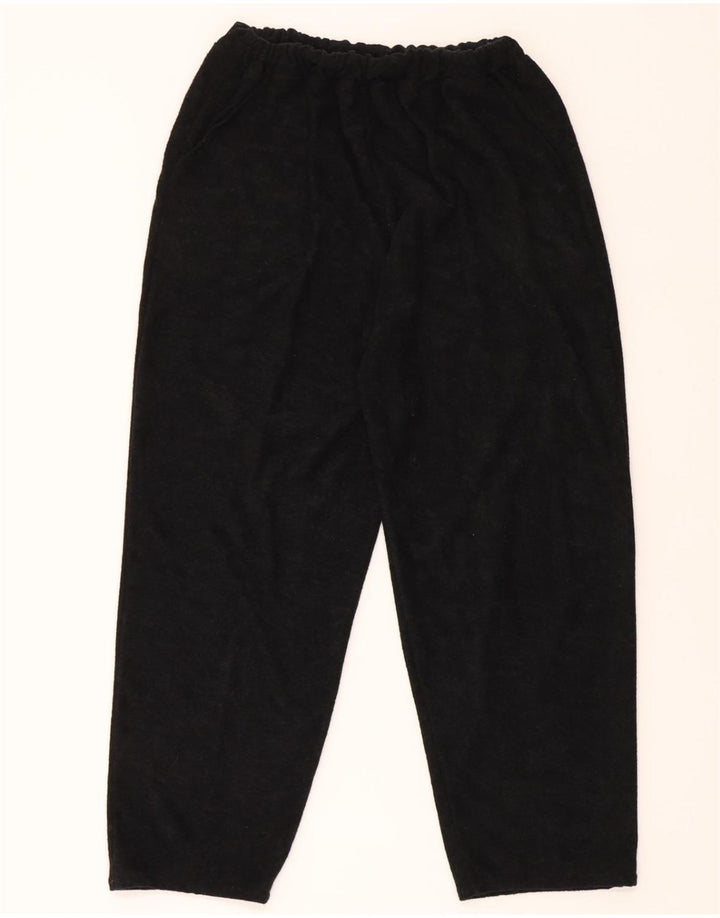 VINTAGE Womens Full Tracksuit UK 16 Large  Black Polyester Vintage Vintage and Second-Hand Vintage from Messina Hembry 