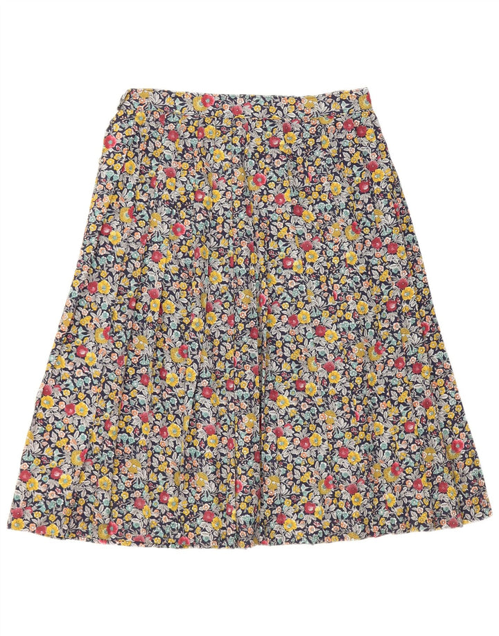 VINTAGE Γυναικεία Φούστα σε A-Line W28 Μεσαία Πολύχρωμη Floral
