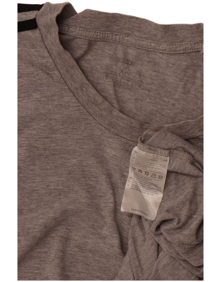 Ανδρικό T-Shirt ADIDAS Top XL Γκρι βαμβακερό