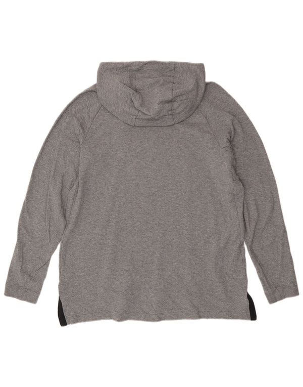 Nike γυναικείο φούτερ με κουκούλα UK 18 XL Γκρι