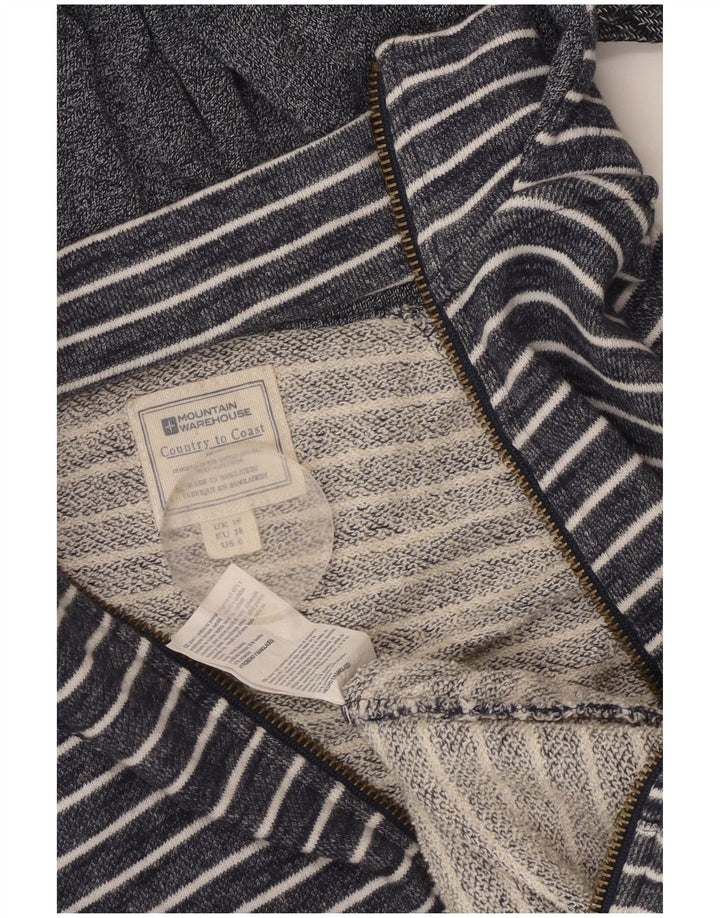 Mountain Warehouse Γυναικείο πουλόβερ με φερμουάρ UK 10 Small Navy Blue ριγέ