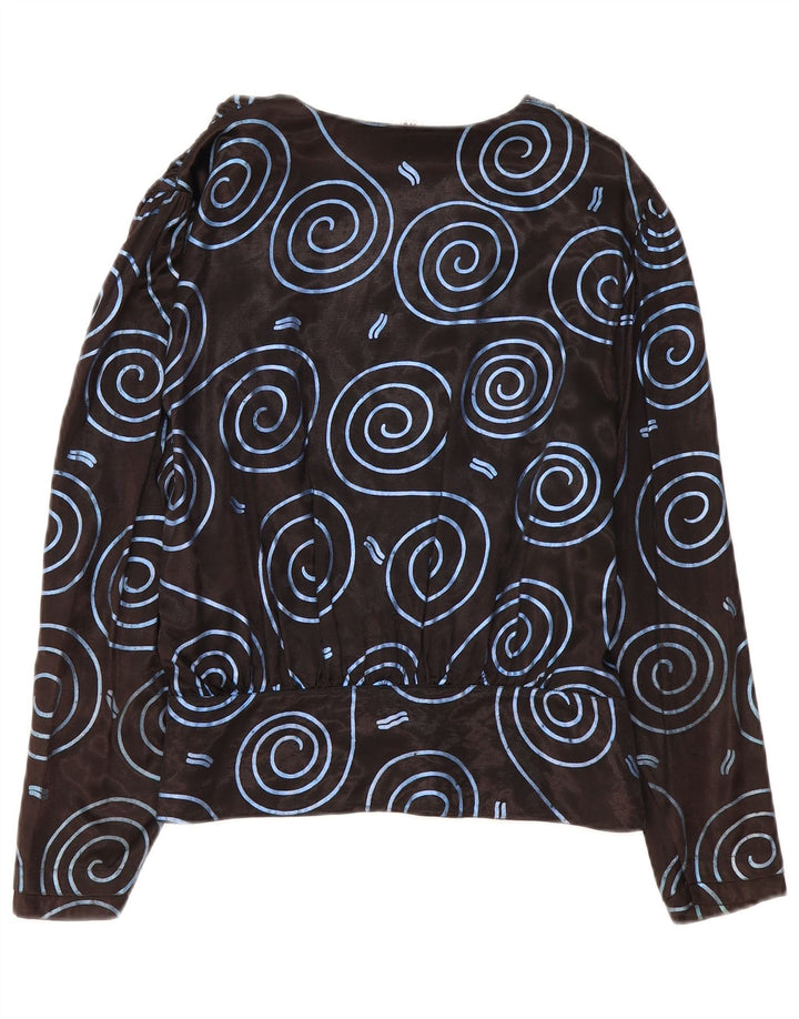 TRU Γυναικείο πουκάμισο Abstract Pattern Μπλούζα IT 42 Μεσαίο Μαύρο