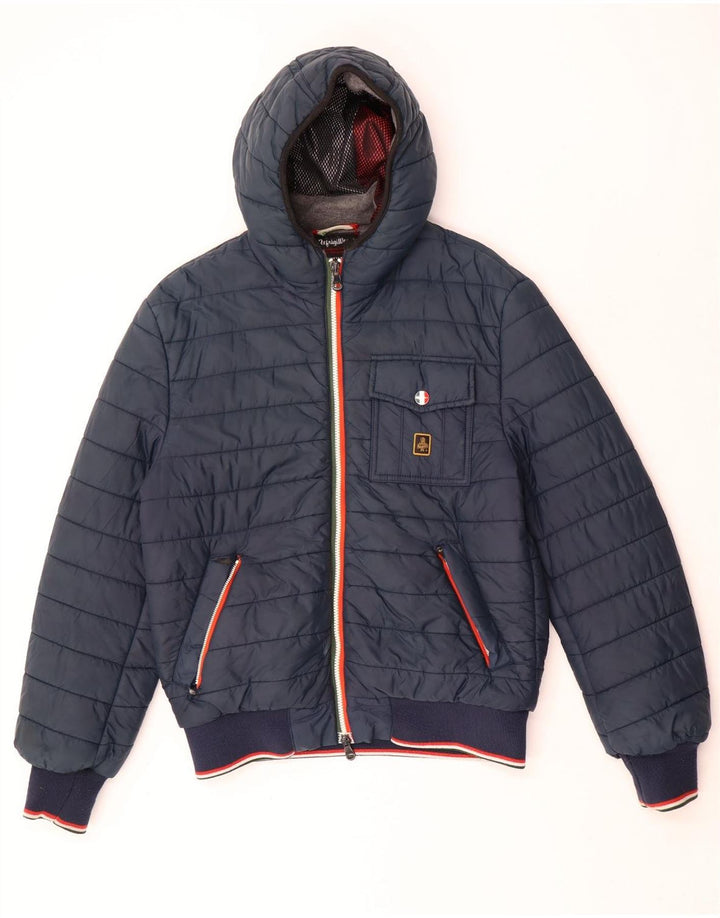 Refrigiwear Mens Sixty spa Μπουφάν με κουκούλα IT 50 Large Navy Blue