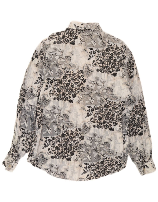 Ανδρικό πουκάμισο CRIVER με μεσαίο γκρι φλοράλ βισκόζη