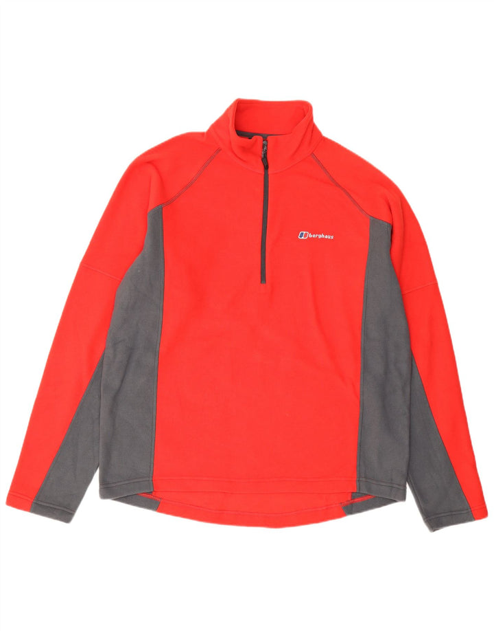 Ανδρικό φερμουάρ Berghaus Fleece Jumper με μεγάλο κόκκινο χρώμα πολυεστέρα