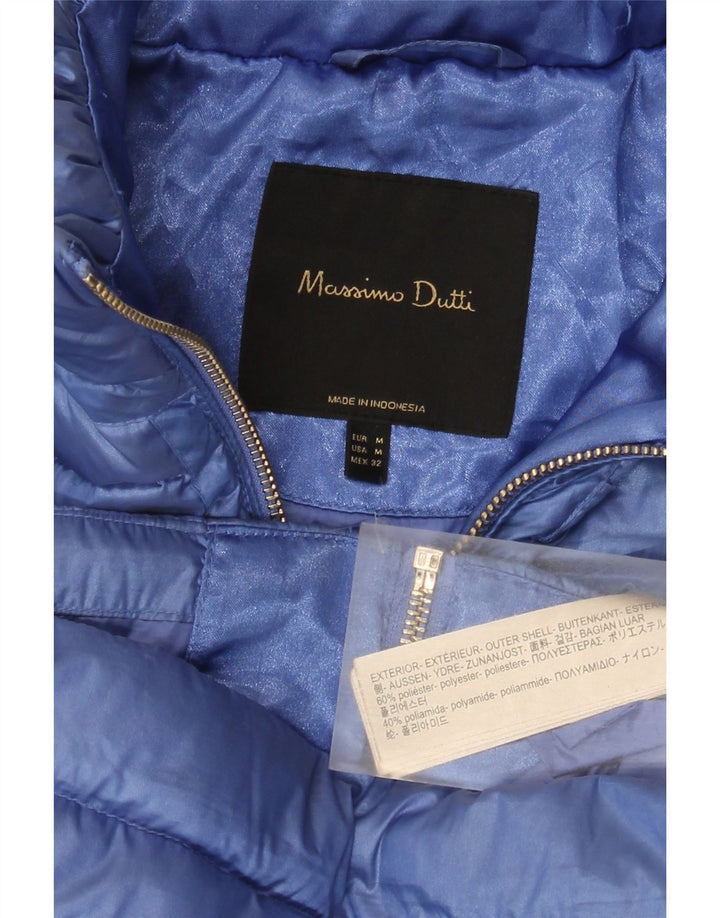 Massimo Dutti Γυναικείο μπουφάν UK 12 Medium Blue Polyester