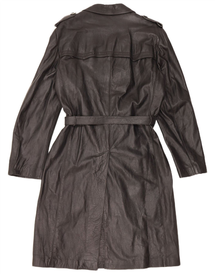 Vintage Ανδρικό Δερμάτινο Παλτό UK 38 Medium Black Leather