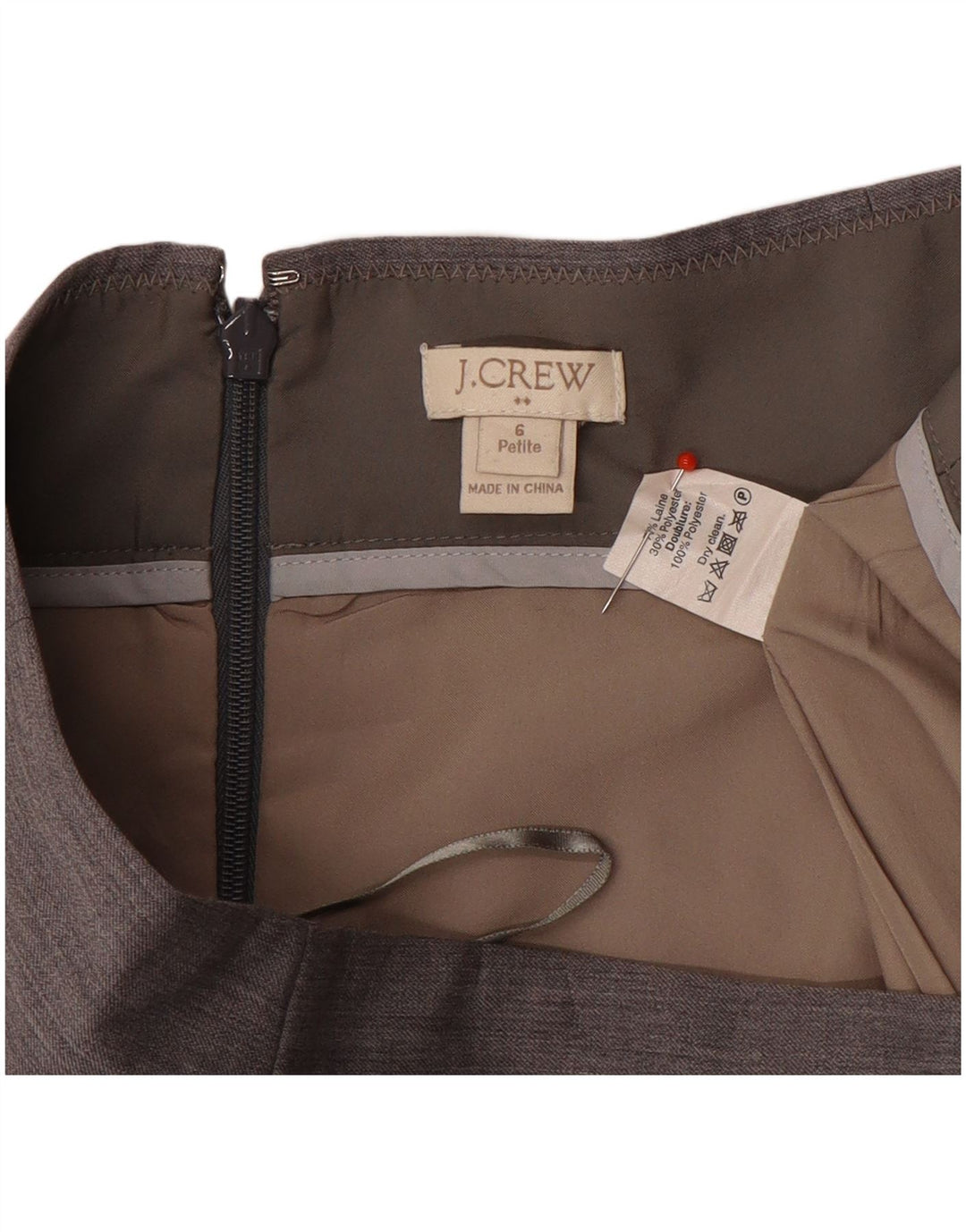 Γυναικεία Pencil Φούστα J. Crew US 6 Medium W30 Γκρι μαλλί