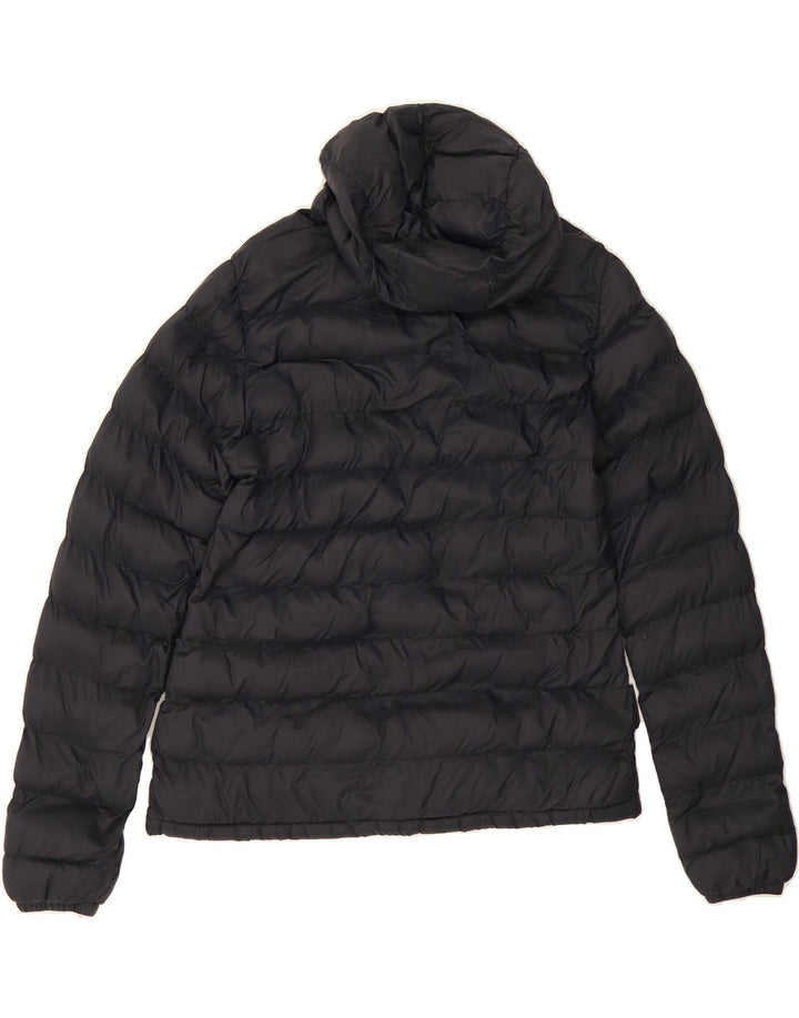 MOUNTAIN WAREHOUSE Womens Oversized Hooded Padded Jacket UK 10 Small Black Vintage Mountain Warehouse and Second-Hand Mountain Warehouse from Messina Hembry 