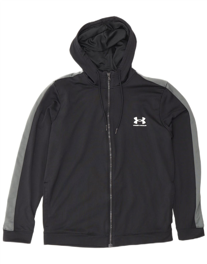Ανδρικό πουλόβερ Under Armour με φερμουάρ, μεσαίο μαύρο χρώμα