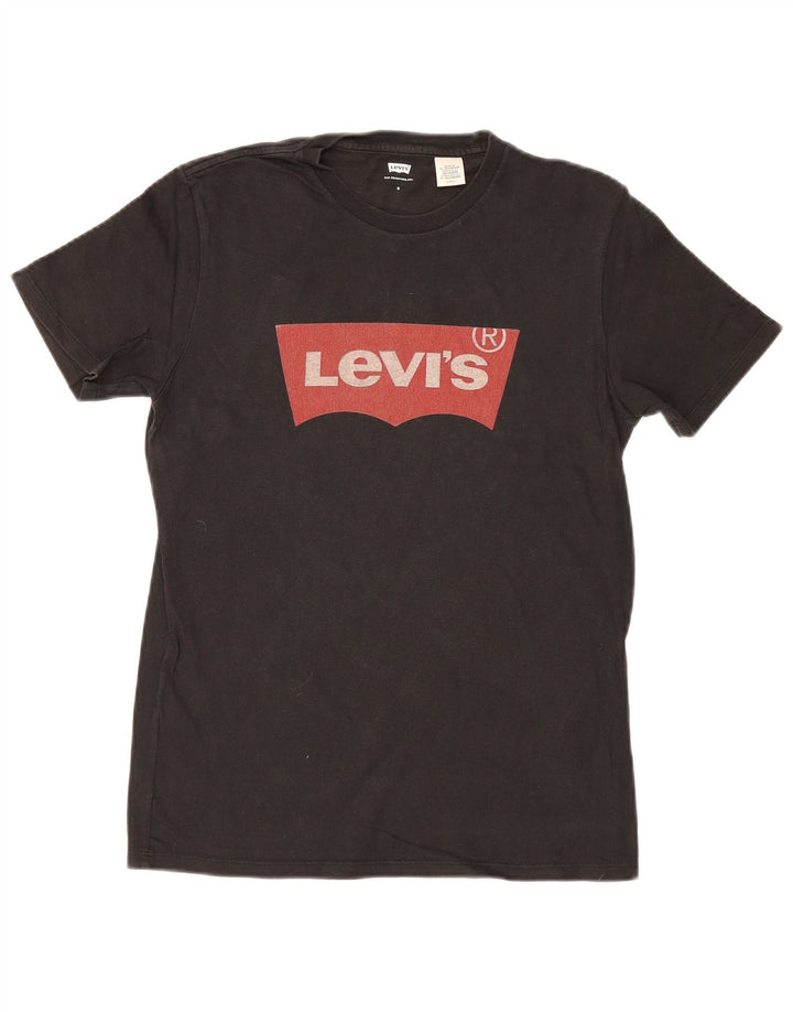 Ανδρικό γραφικό μπλουζάκι Levi's Top Μικρό μαύρο βαμβακερό