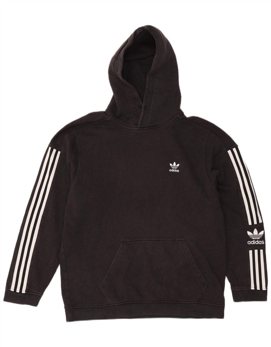 Ανδρικό φούτερ Adidas, μεσαίο μαύρο βαμβακερό