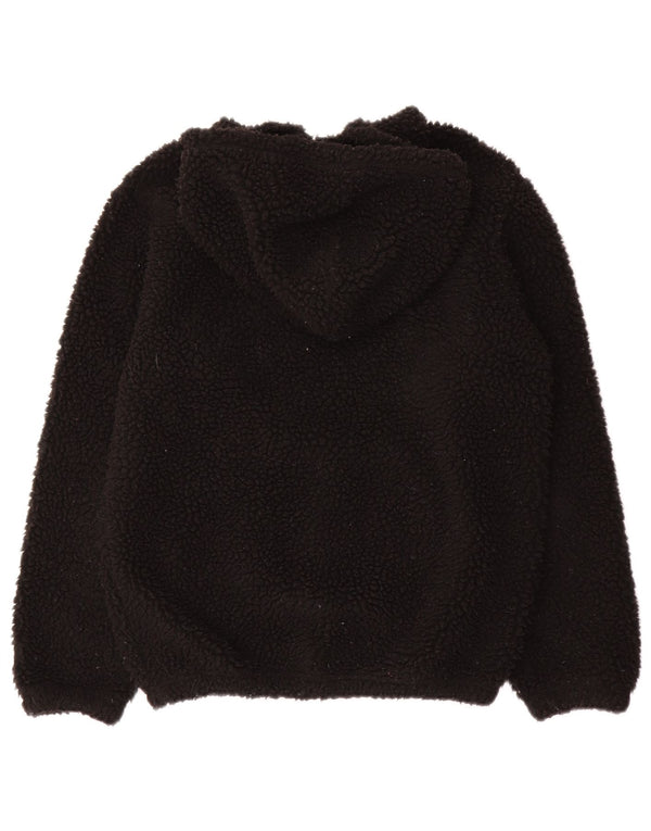 Champion Boys Graphic Hooded Fleece Jumper 11-12 Years Large Black