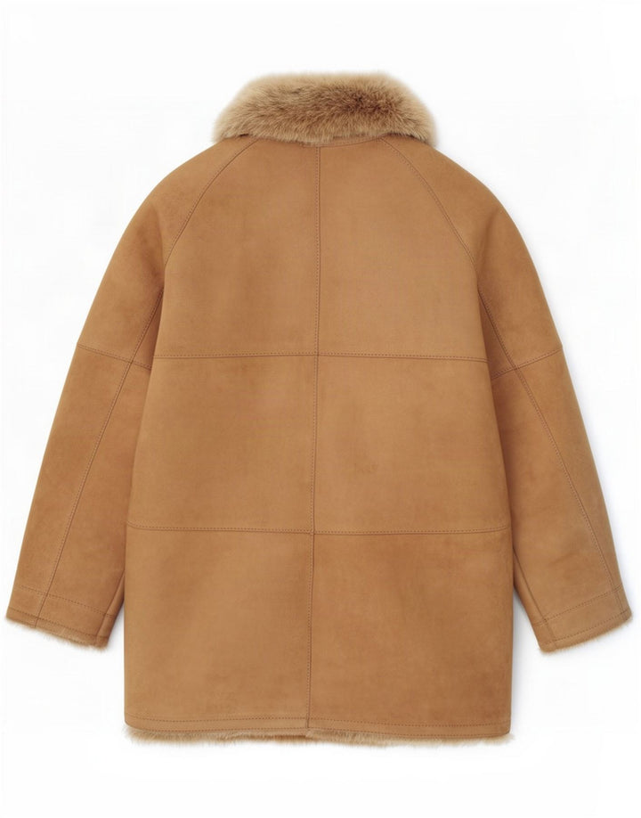 Γυναικείο Shearling Jacket Vintage UK 14 Medium Beige