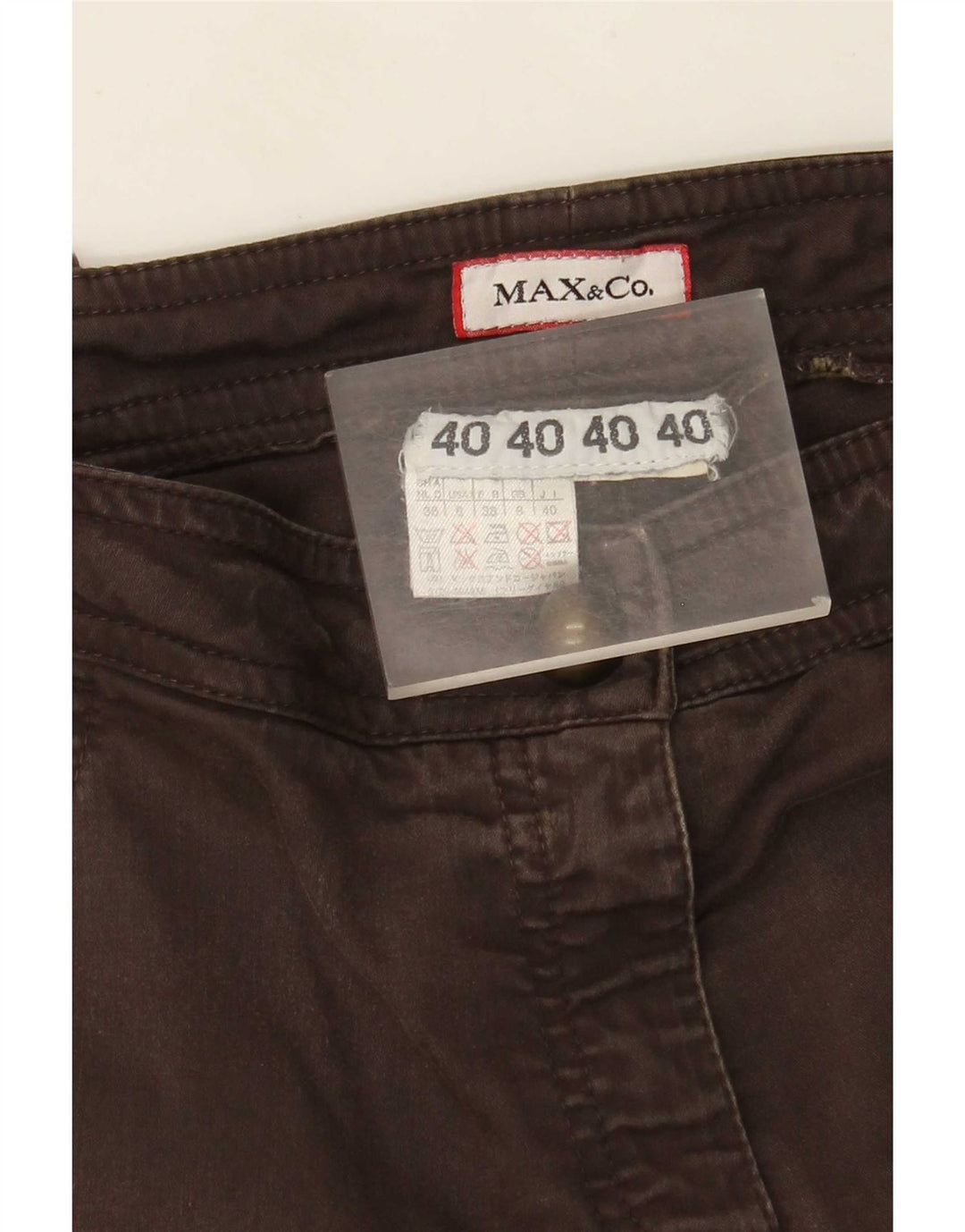 Max&Co. Γυναικείο Slim Cargo Παντελόνι UK 8 Small W30 L29 Καφέ