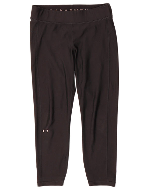 Under Armour Γυναικεία Heat Gear Crop κολάν UK 14 Large Black