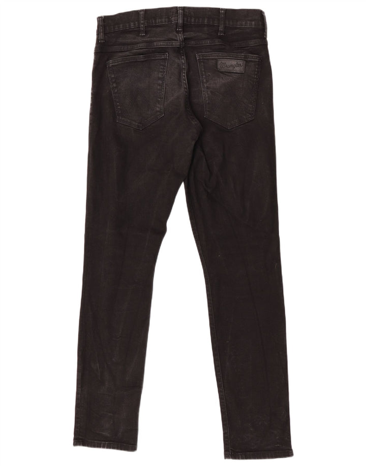 Ανδρικό τζιν Wrangler Larston Slim W33 L34 Μαύρο βαμβακερό