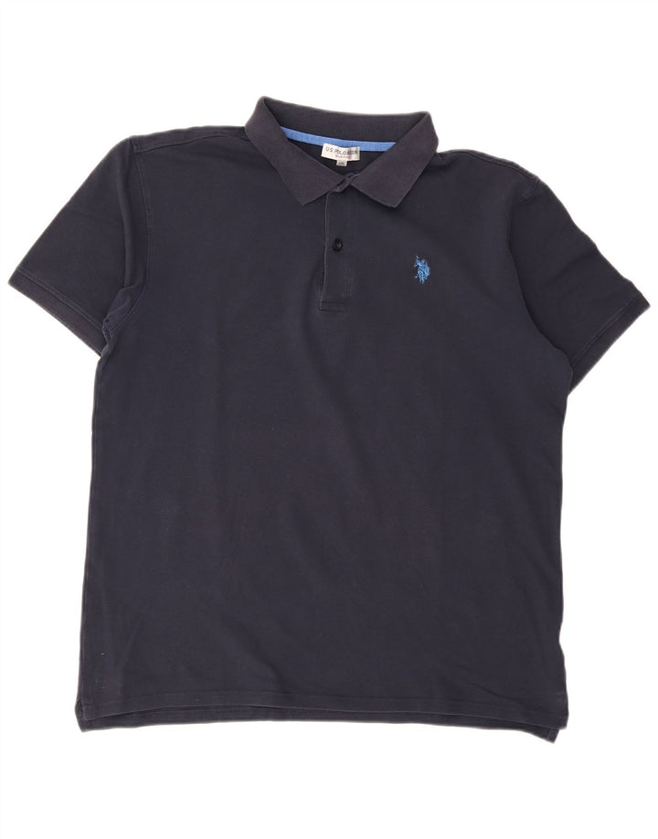 Πόλο Ασν. Ανδρικό πουκάμισο 2XL Navy Blue