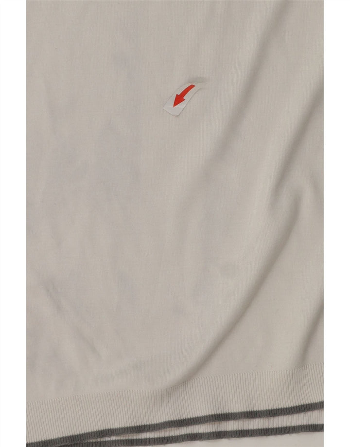 Ted Baker Ανδρικό Πόλο Μπλουζάκι 5 XL Λευκό βαμβακερό